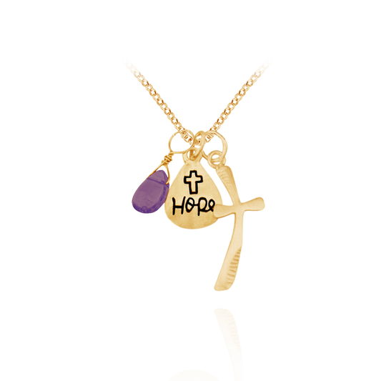 Anhänger und Halsketten mit dem Motiv Hoffnung &amp; Glaube aus Sterlingsilber