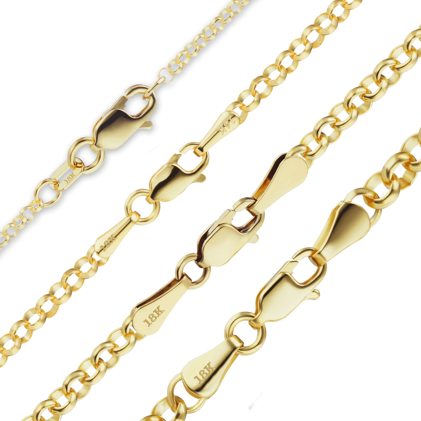 Rolo-Armband aus 18-karätigem Gelbgold