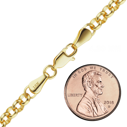 Rolo-Armband aus 18-karätigem Gelbgold