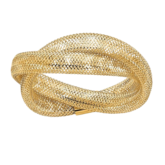 14k Yellow Gold Twisted Woven Ring
