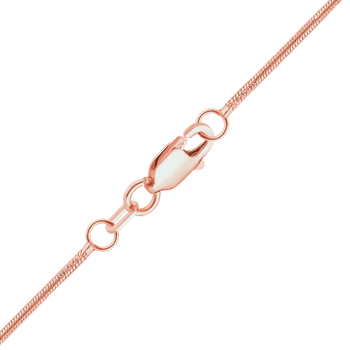Rundes Schlangenarmband aus 14-karätigem Roségold