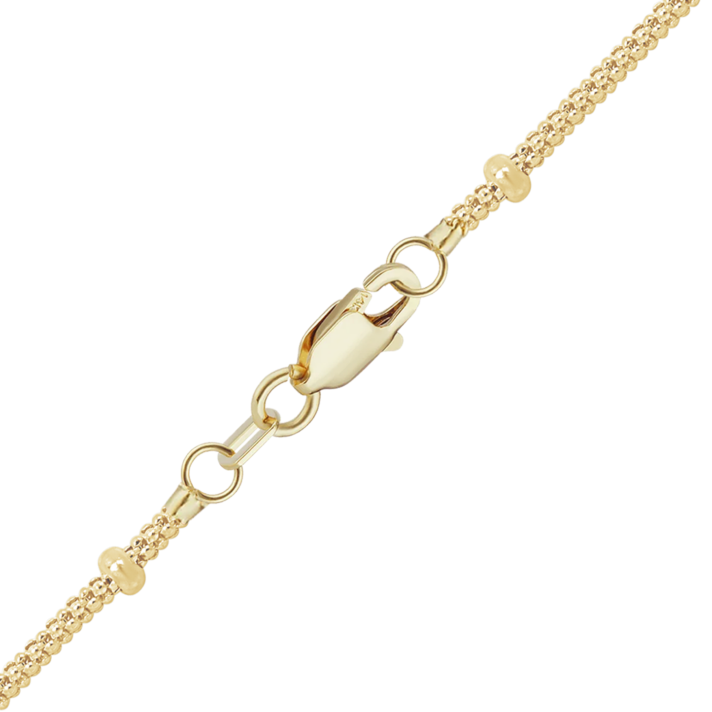 Armband mit Vogelkäfig-Verzierung aus 14-karätigem Gelbgold