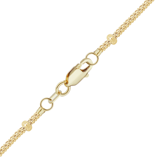 Armband mit Vogelkäfig-Verzierung aus 14-karätigem Gelbgold