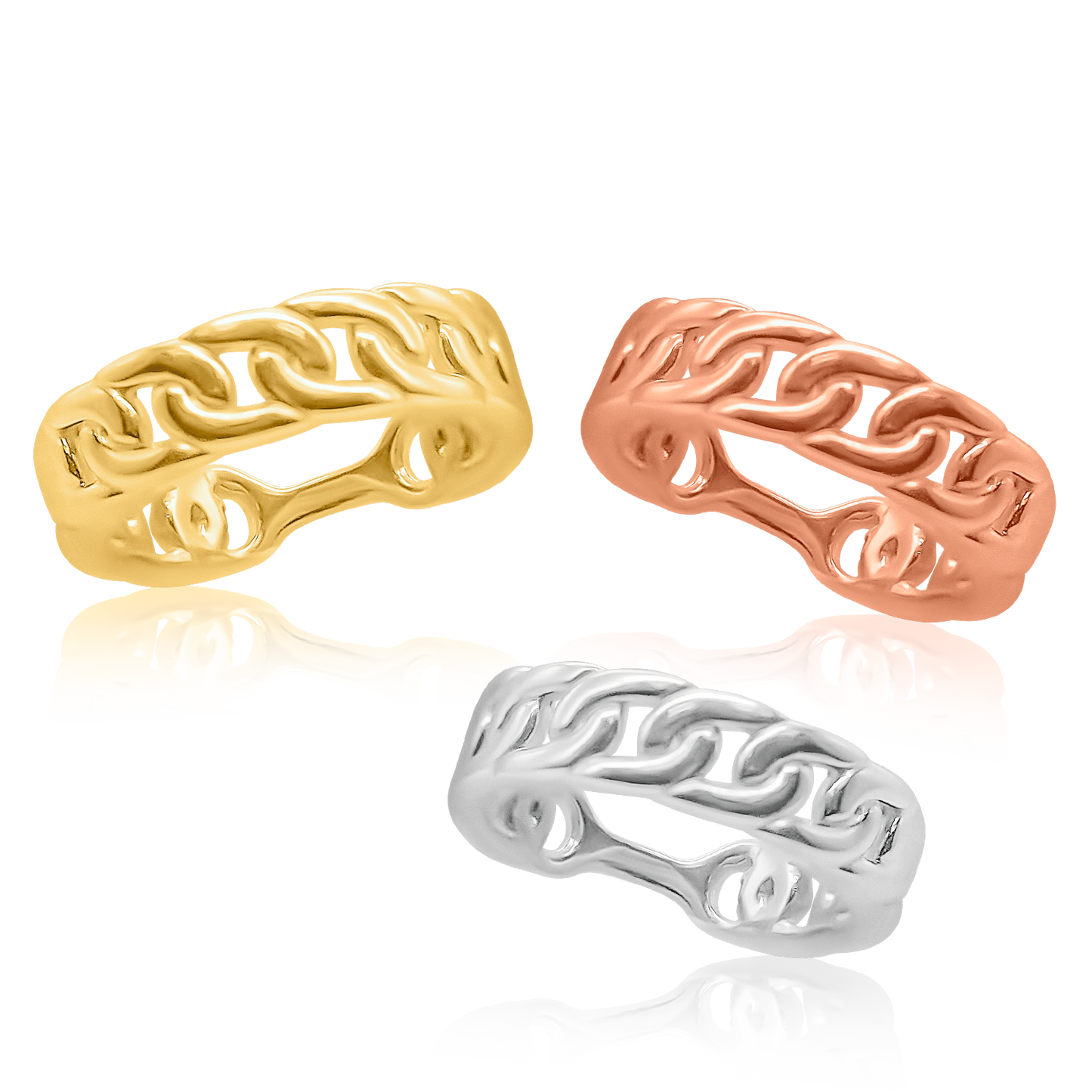 Cuban Curb Ring in 14K Gold