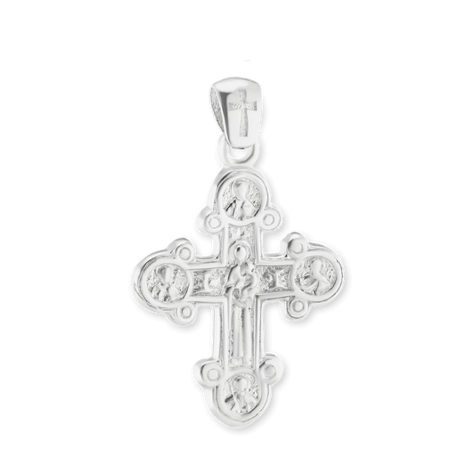 Byzantinisches Kreuz-Anhänger aus Sterlingsilber