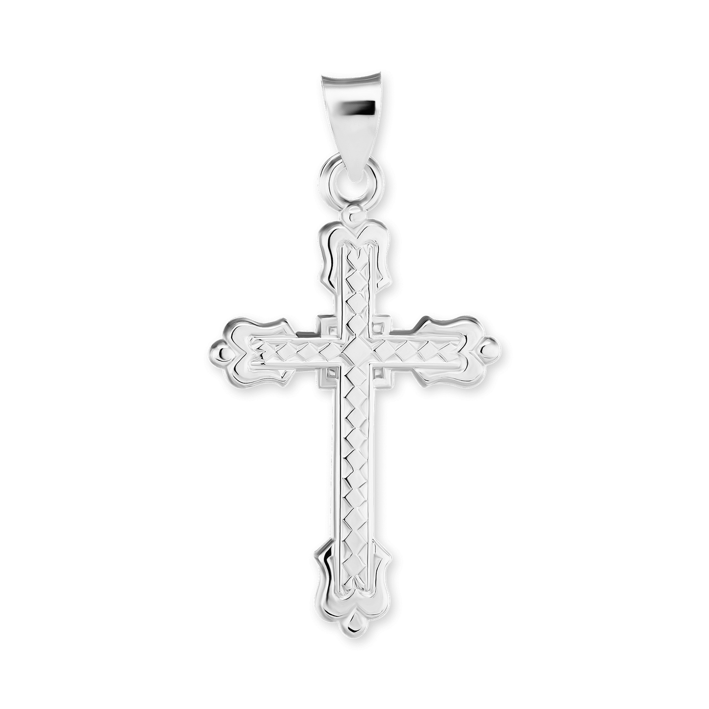 Eleganter Kreuzanhänger aus Sterlingsilber