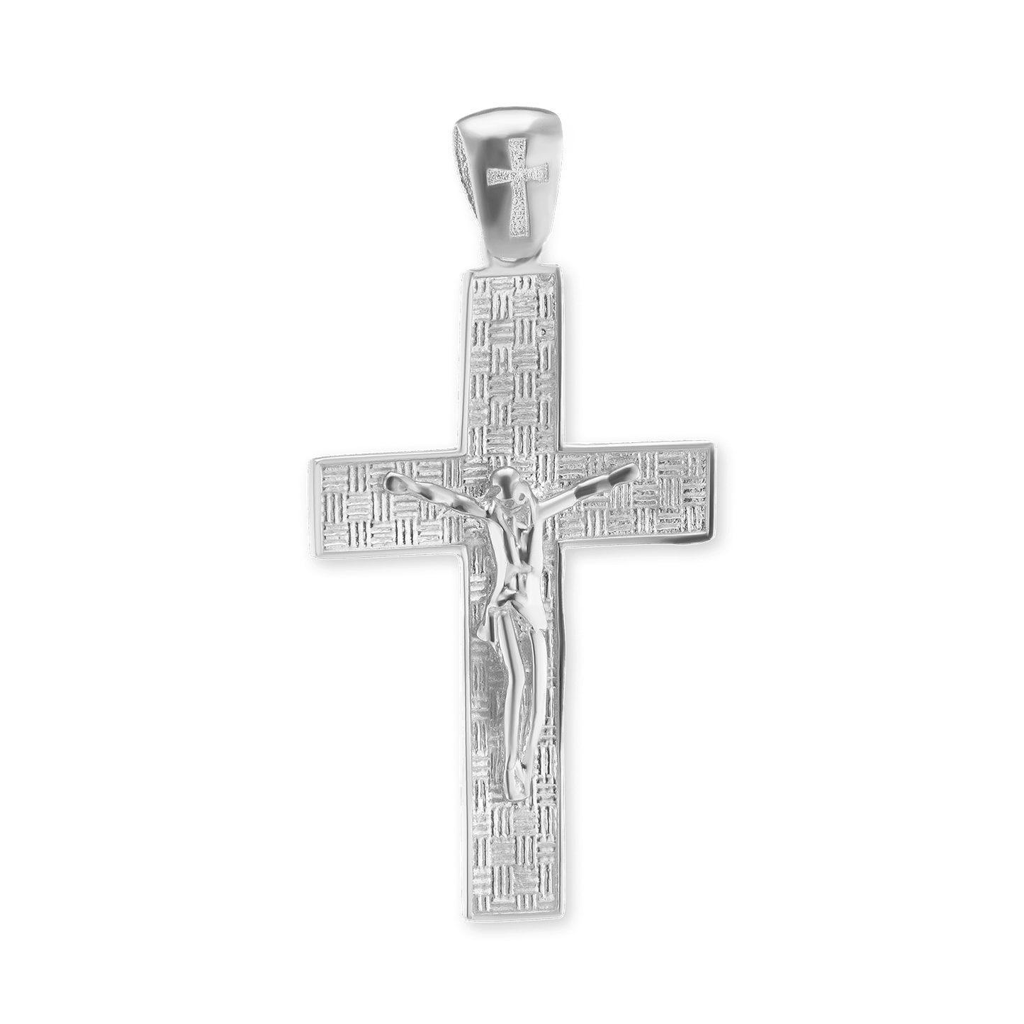 Klassischer Kruzifix-Anhänger aus Sterlingsilber