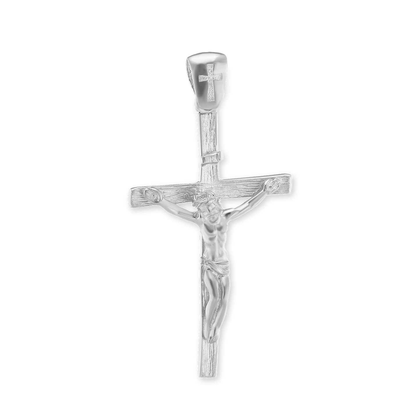 Freiform-Kreuzanhänger aus Sterlingsilber