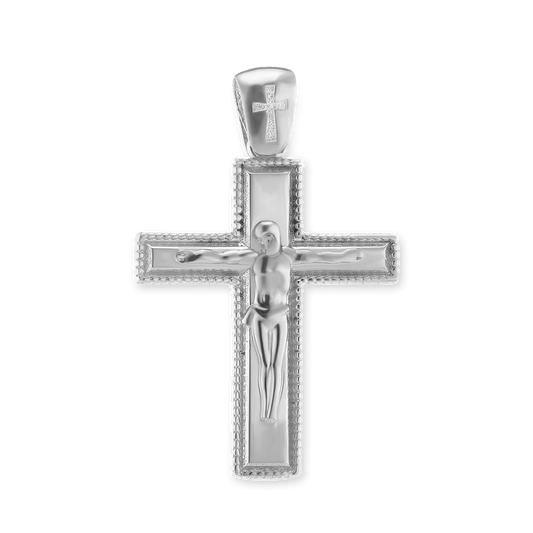 Klassischer Kruzifix-Anhänger aus Sterlingsilber