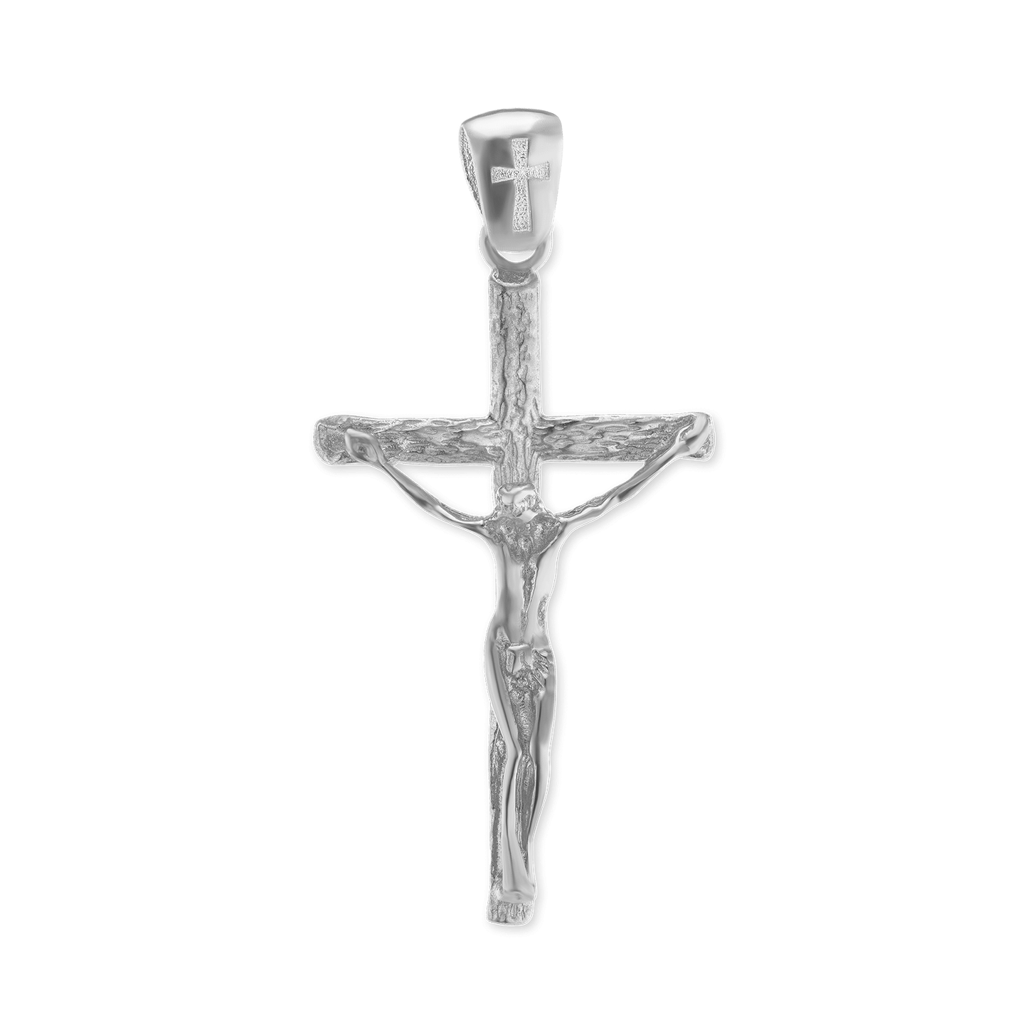 Freiform-Kreuzanhänger aus Sterlingsilber