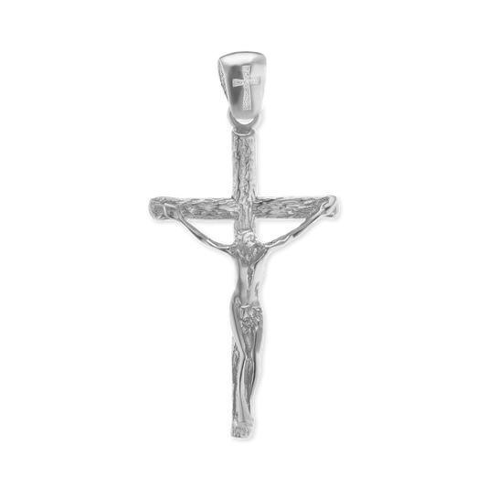 Freiform-Kreuzanhänger aus Sterlingsilber