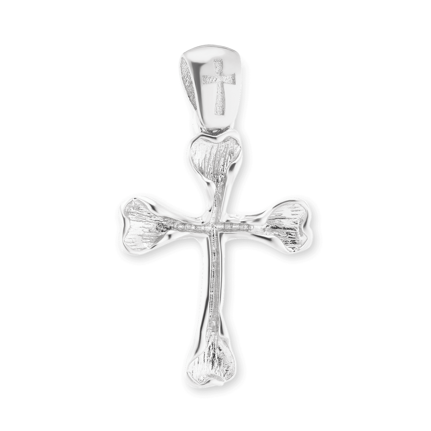 Knochenkreuz-Anhänger aus Sterlingsilber
