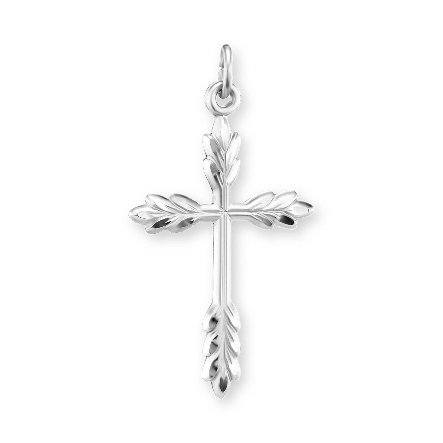 Weizenkreuz-Anhänger aus Sterlingsilber