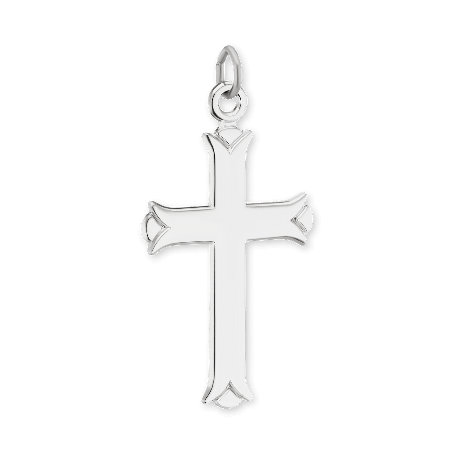 Kleeblatt-Kreuz-Anhänger aus Sterlingsilber