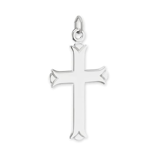 Kleeblatt-Kreuz-Anhänger aus Sterlingsilber