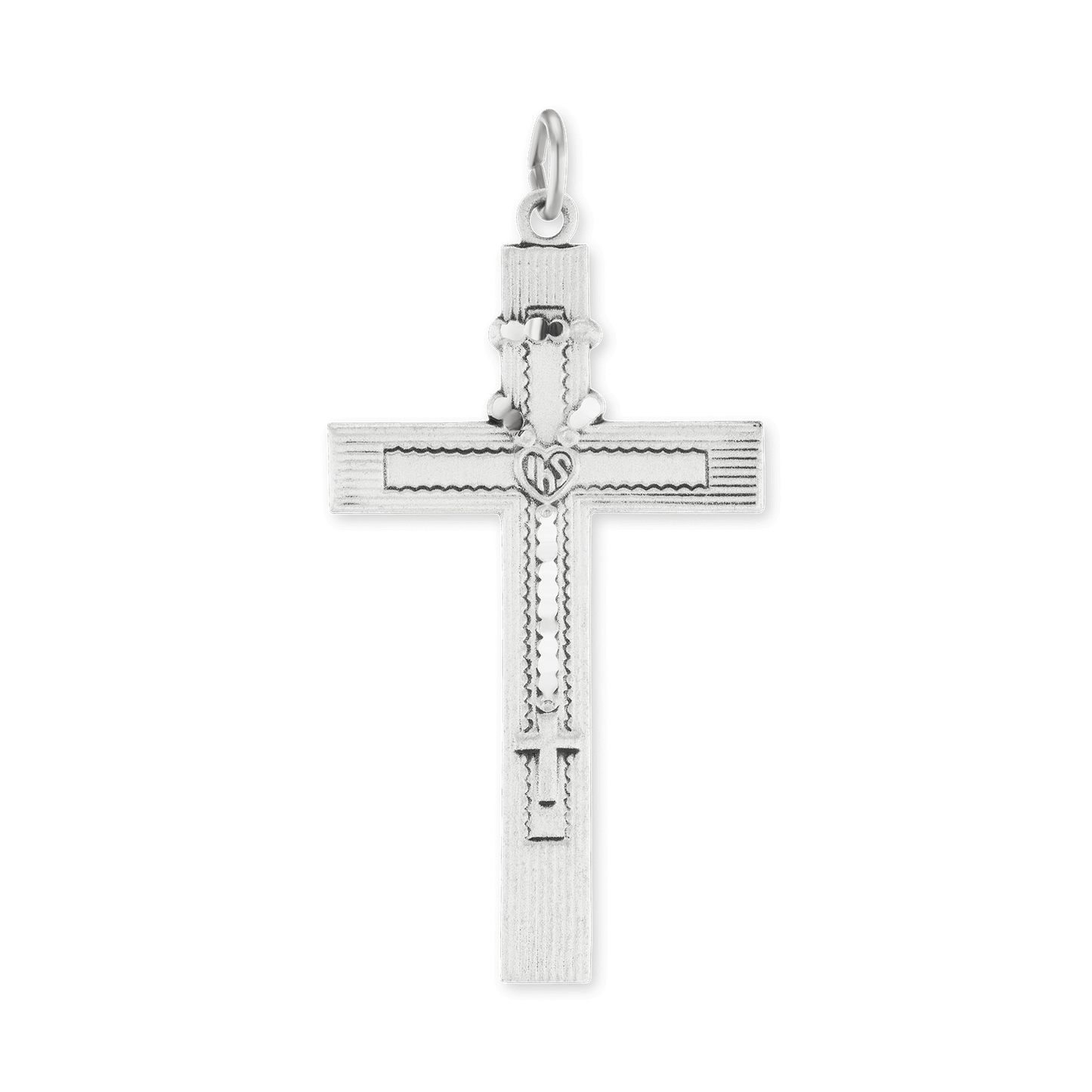 Klassischer Kreuzanhänger aus Sterlingsilber