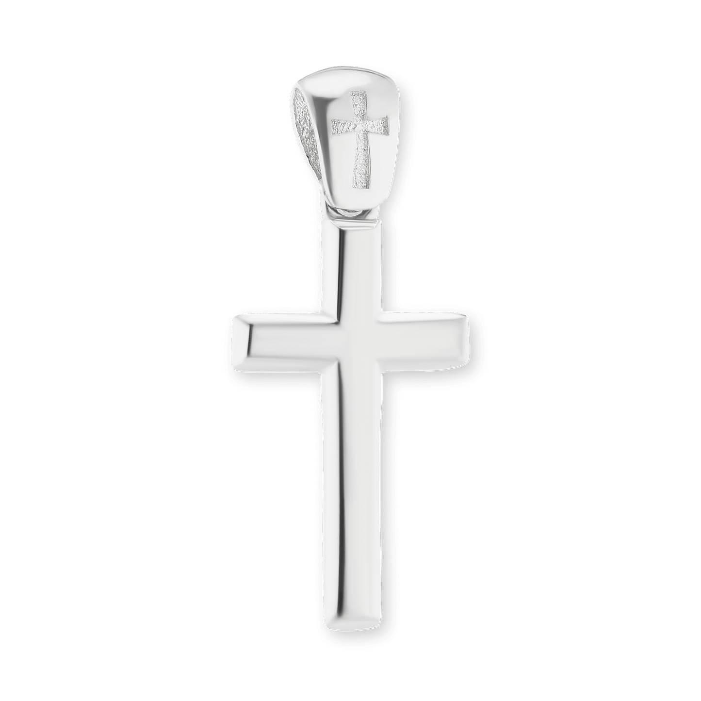Klassischer Kreuzanhänger aus Sterlingsilber