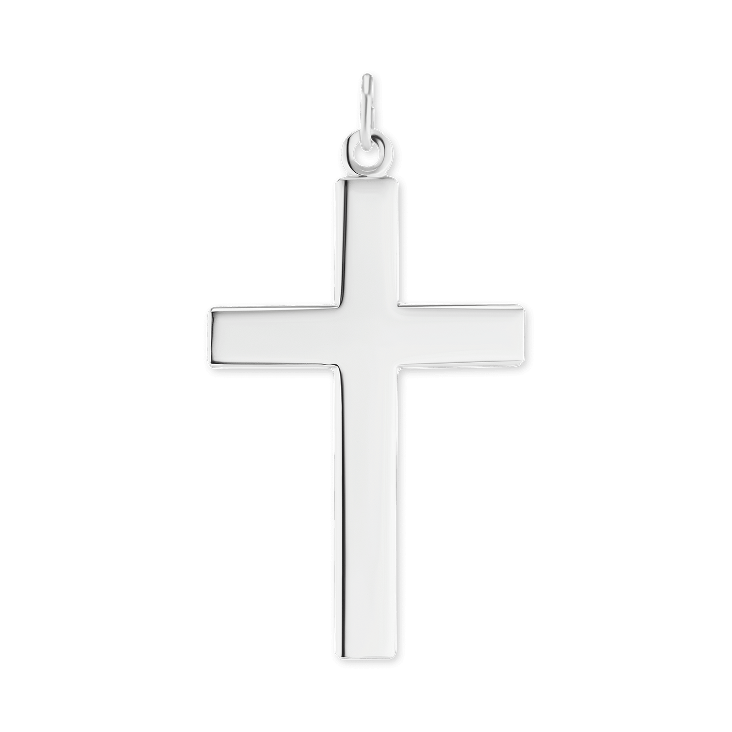 Doppelseitiger Kreuzanhänger mit Vaterunser aus Sterlingsilber