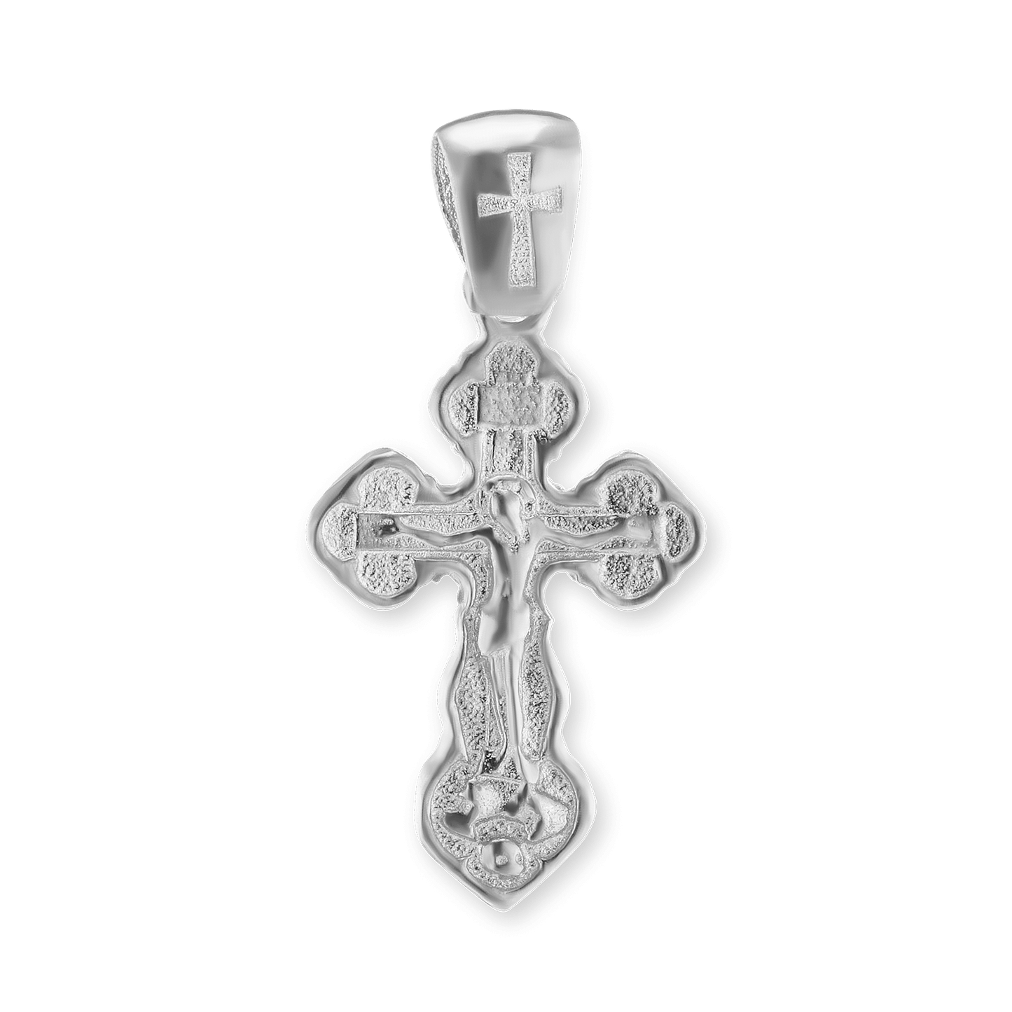 Kleeblatt-Kreuzanhänger aus Sterlingsilber