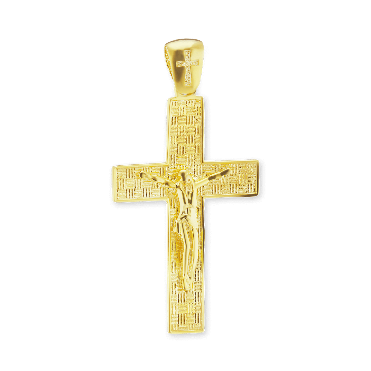 Klassischer Kruzifix-Anhänger aus Sterlingsilber