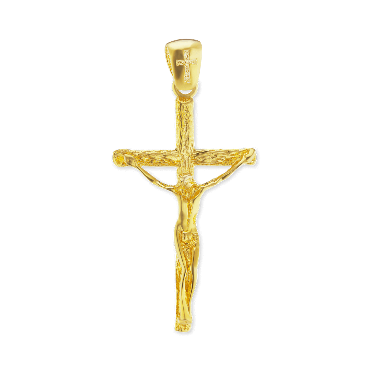 Freiform-Kreuzanhänger aus Sterlingsilber