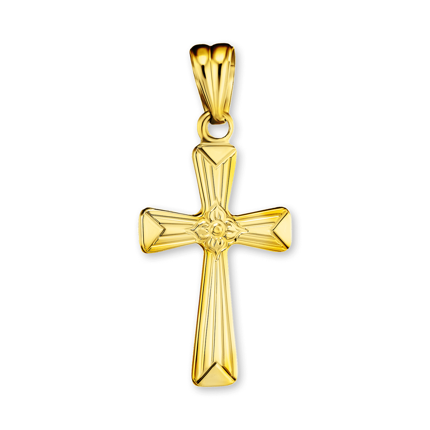 Konischer Kreuzanhänger aus Sterlingsilber