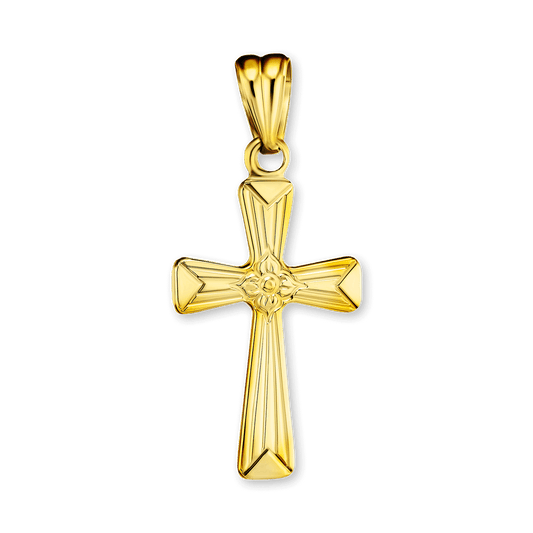 Konischer Kreuzanhänger aus Sterlingsilber