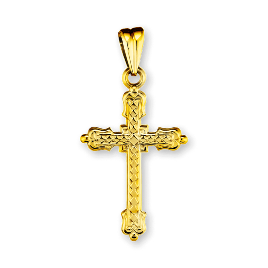 Eleganter Kreuzanhänger aus Sterlingsilber