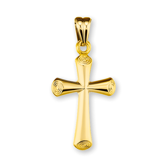 Konischer Kreuzanhänger aus Sterlingsilber