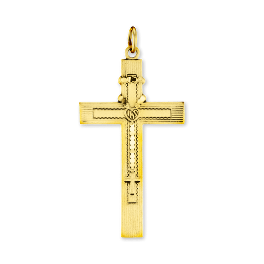 Klassischer Kreuzanhänger aus Sterlingsilber