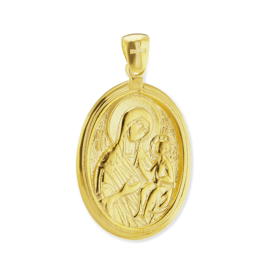 Anhänger und Medaillons mit Madonna und Kind aus Sterlingsilber
