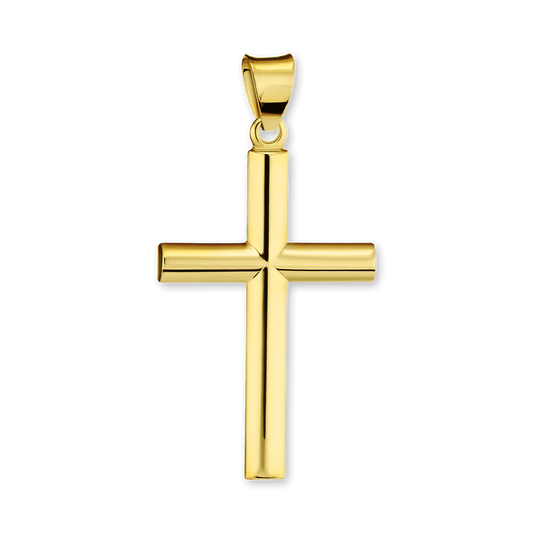 Röhrenförmiger Kreuzanhänger aus Sterlingsilber