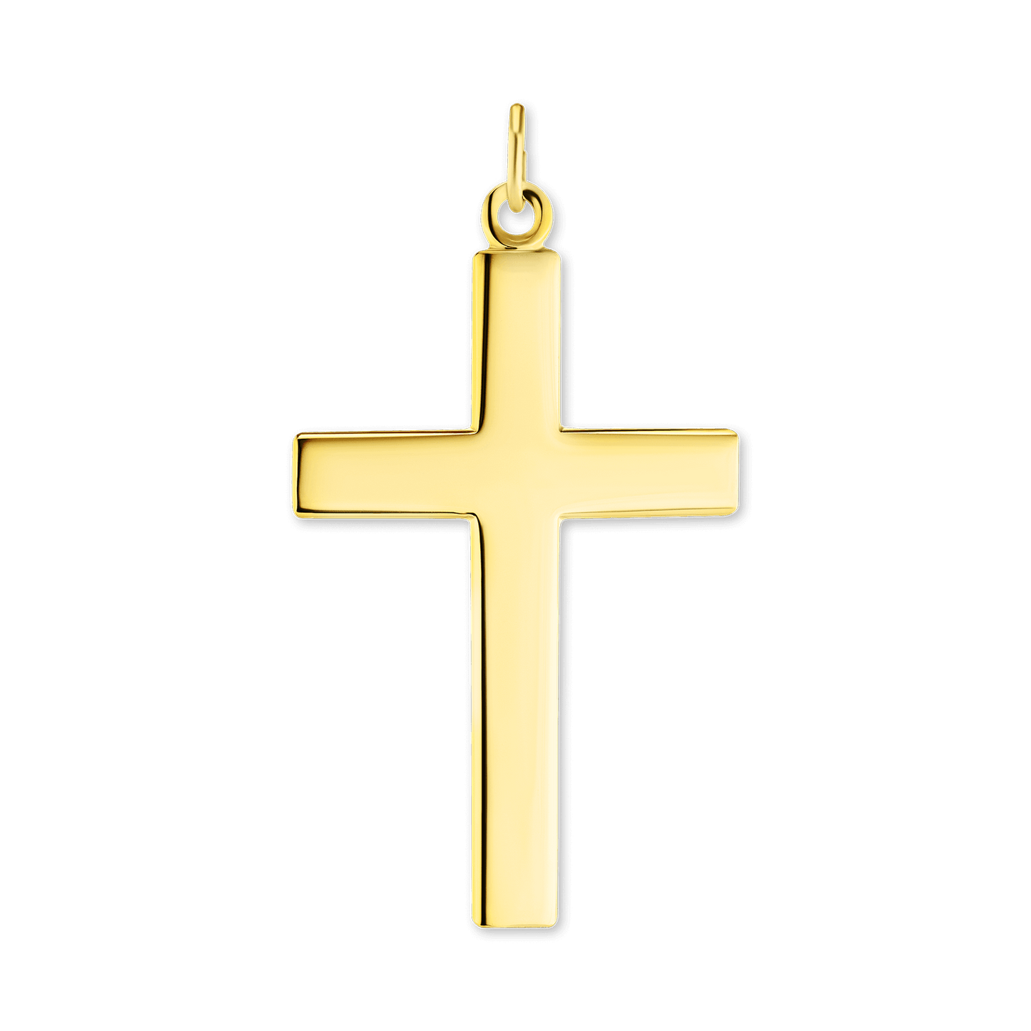 Doppelseitiger Kreuzanhänger mit Vaterunser aus Sterlingsilber