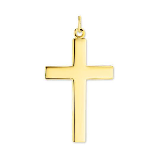 Doppelseitiger Kreuzanhänger mit Vaterunser aus Sterlingsilber