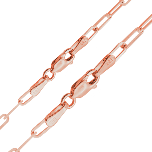 Armband im Paperclip-Stil aus 14-karätigem Roségold