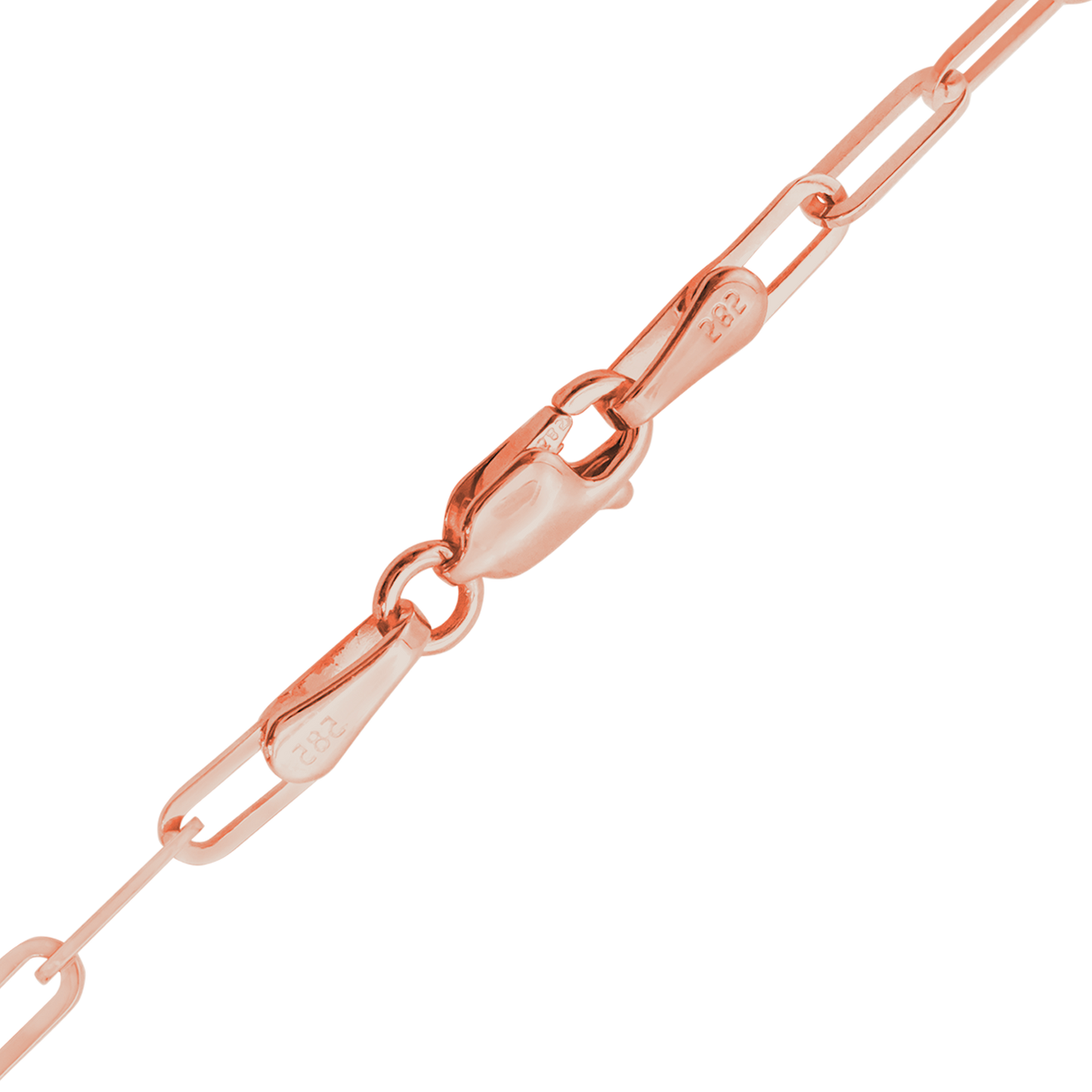 Armband im Paperclip-Stil aus 14-karätigem Roségold