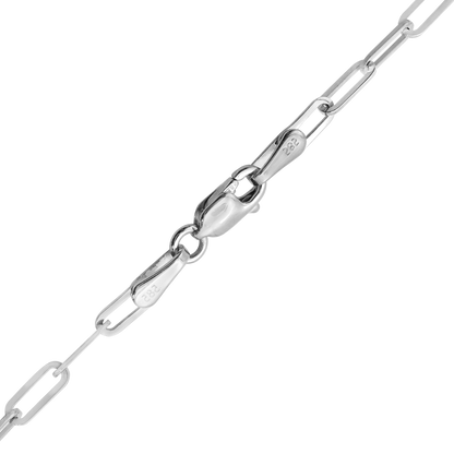 Fußkettchen mit Büroklammerkabel aus Sterlingsilber