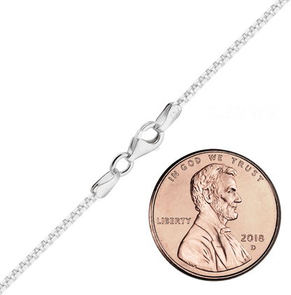 Venezianische Schachtelkette aus Sterlingsilber