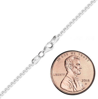 Venezianische Schachtelkette aus Sterlingsilber