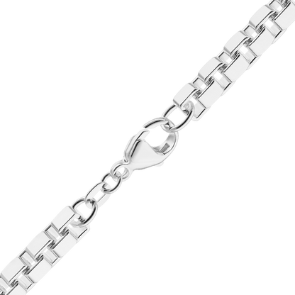 Venezianische Schachtelkette aus Sterlingsilber