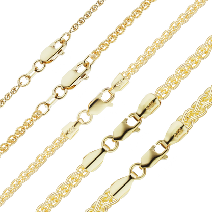 Weizenarmband aus 14-karätigem Gelbgold