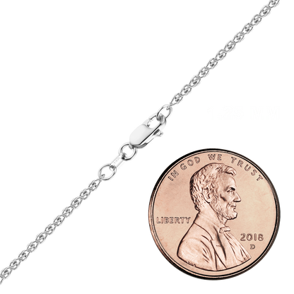 Weizenarmband aus 14-karätigem Weißgold