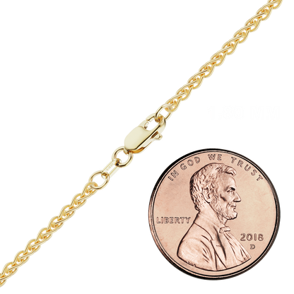 Weizenarmband aus 14-karätigem Gelbgold