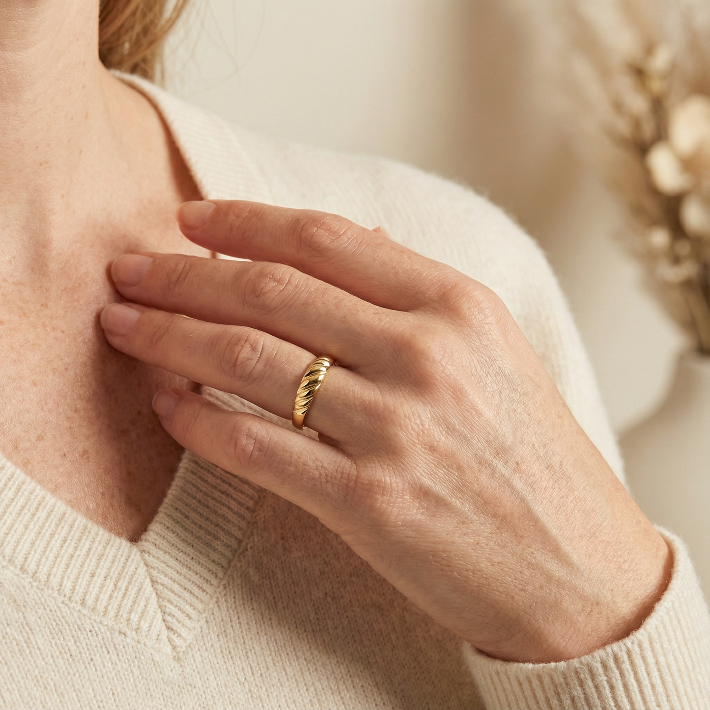 10K/14K Gold Valley Dome Ring