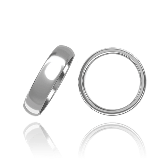 Komfort-Eheringe aus Sterlingsilber