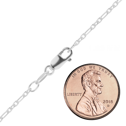 Elegantes Kabel-Fußkettchen aus Sterlingsilber