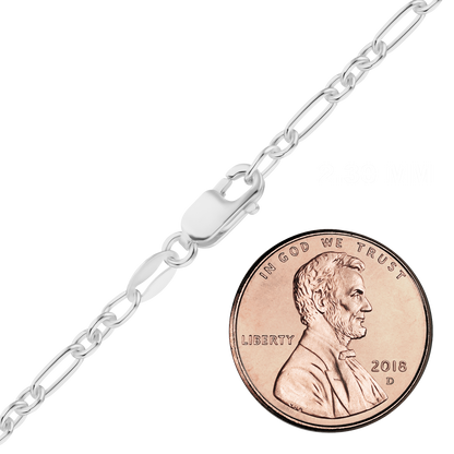 Elegante Kabelkette aus Sterlingsilber