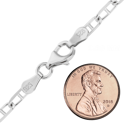 Anker-Halskette aus Sterlingsilber