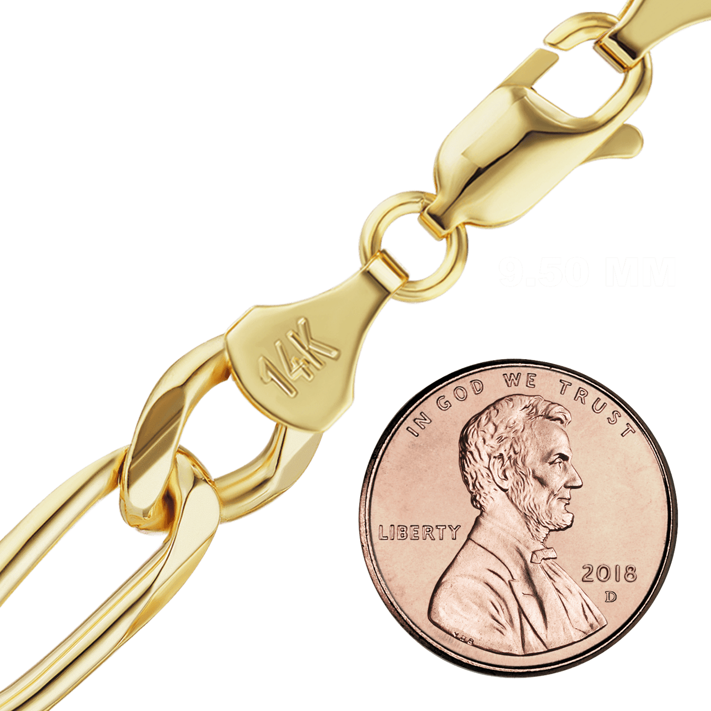 Klassisches Figaro-Armband aus 14-karätigem Gelbgold