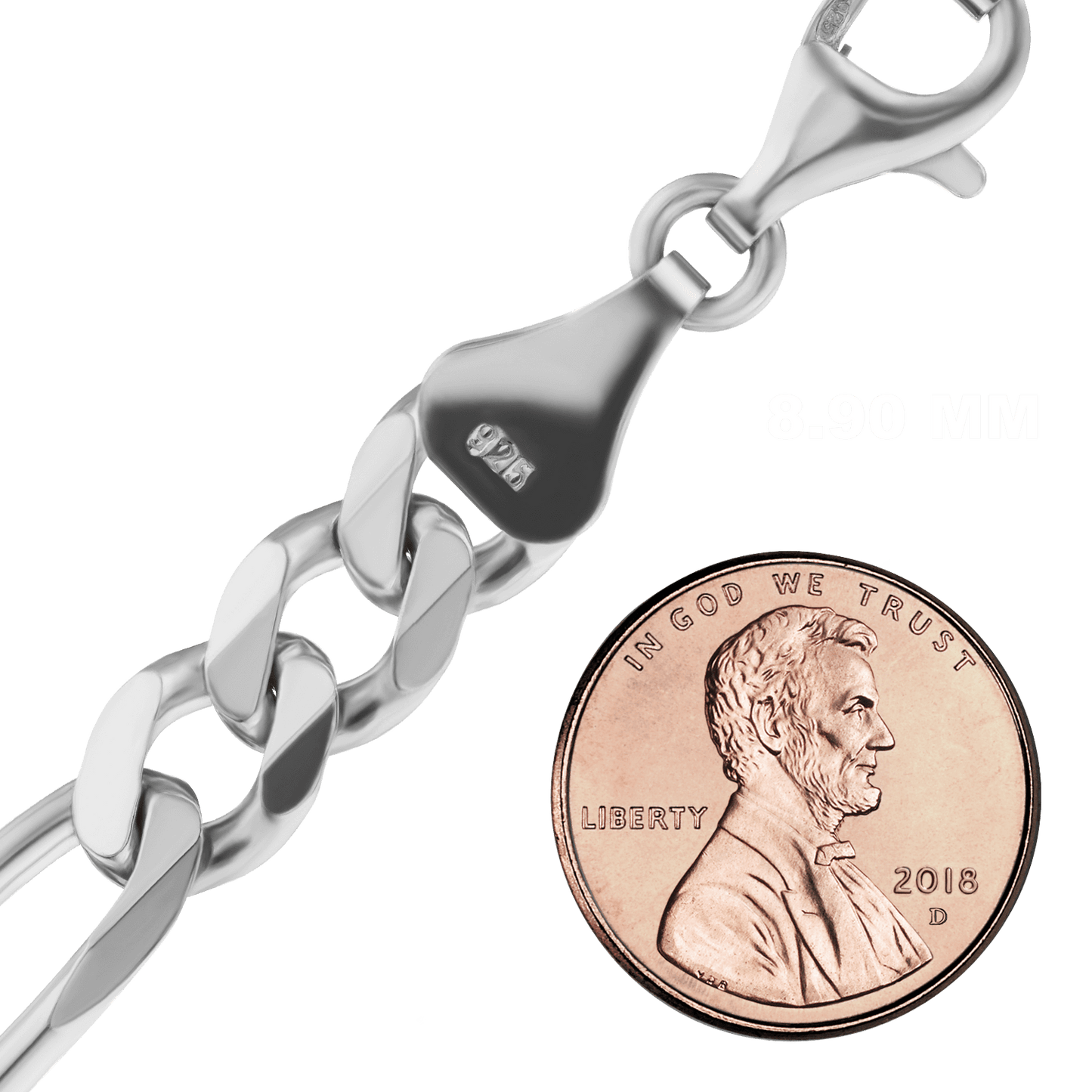 Klassische Figaro-Halskette aus Sterlingsilber